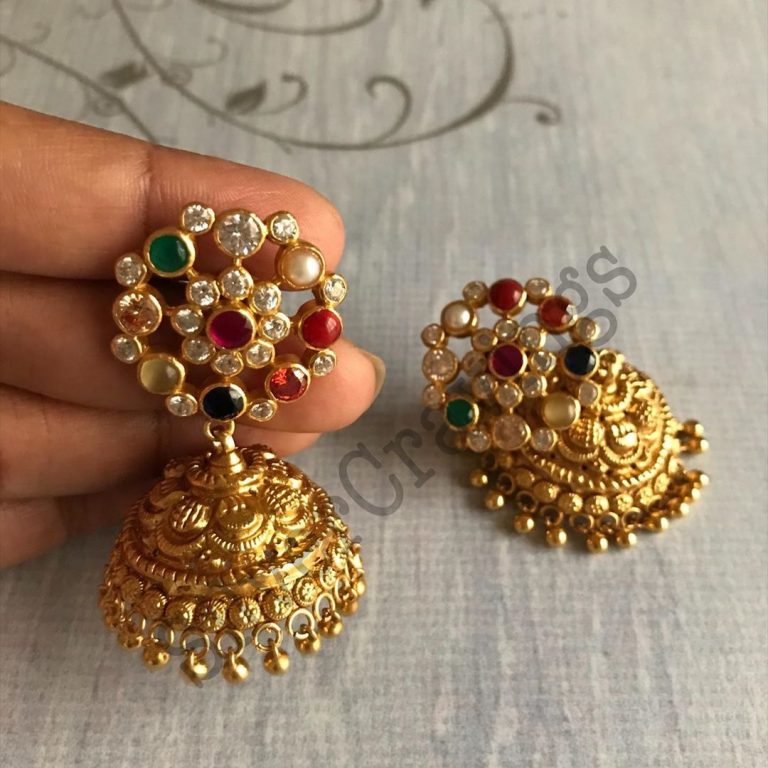 multicolor-jhumkas-earrings