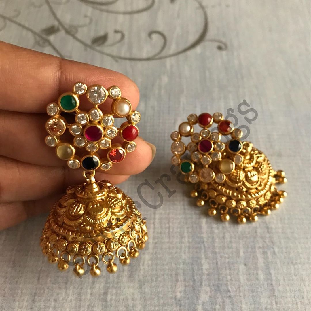 multicolor-jhumkas-earrings