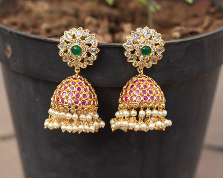 Big-Bridal-Stone-Jhumka