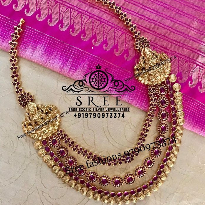 Kemp Temple Multilayer Necklace - South India Jewels