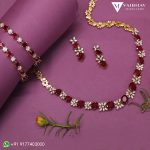 Ruby and Diamond Necklace Set