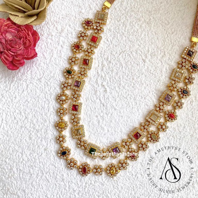 silver-gold-plated-necklace-studded-with-semiprecious-gemstones