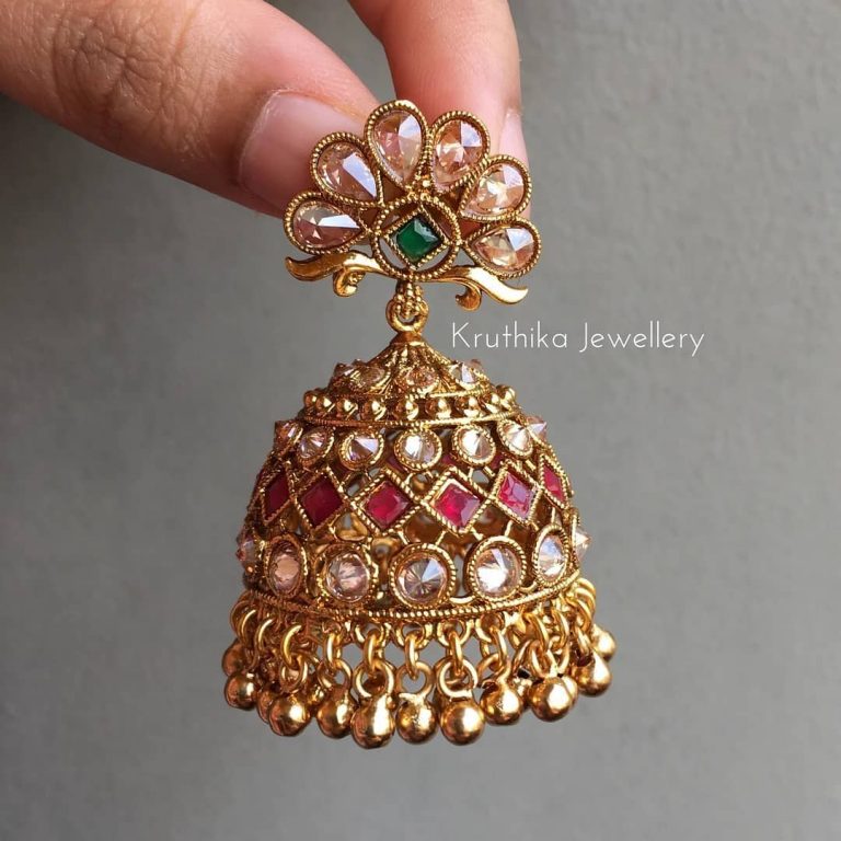 beautiful-CZ Jhumkas