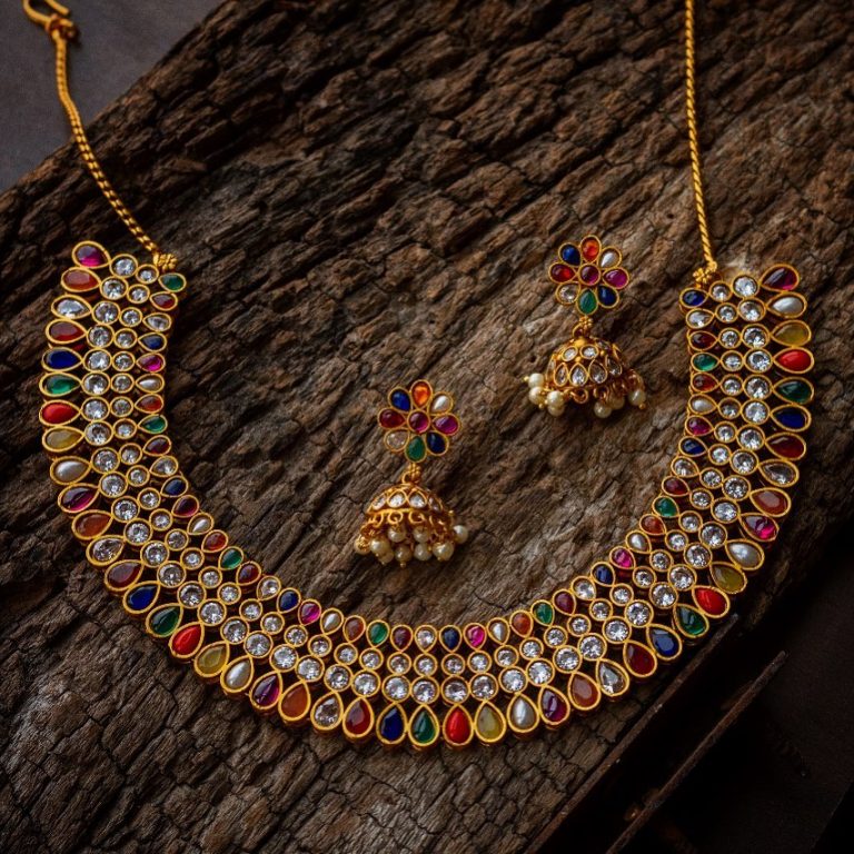 navaratna-necklace-jhumkas