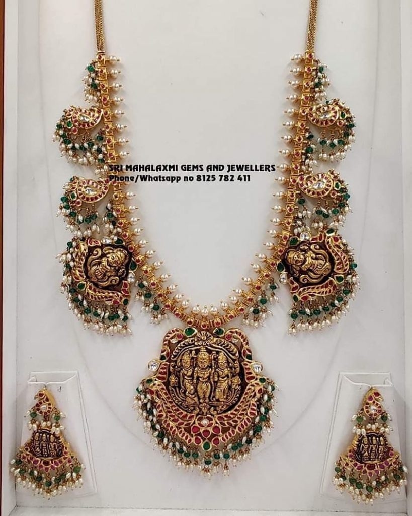 Ram Parivaar Guttapusalu Necklace - South India Jewels