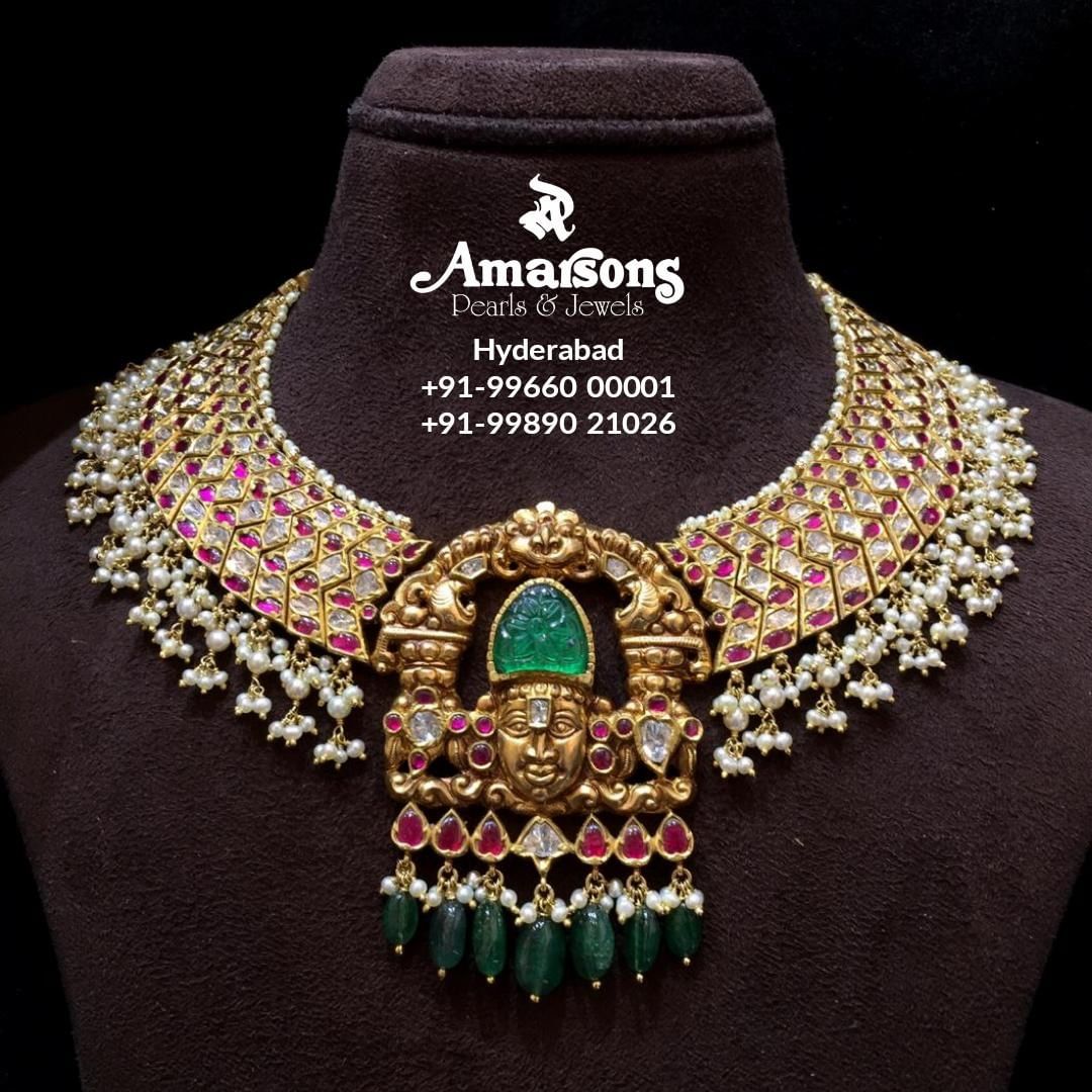 kundan-studded-916-hallmark-gold-necklace