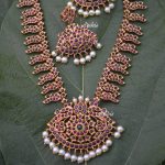 Real Kemp South Indian Style Necklace Set