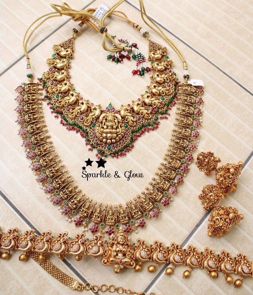 Semi South Indian Bridal Set - South India Jewels