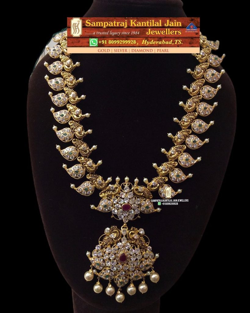 South Indian Antique Necklace - South India Jewels