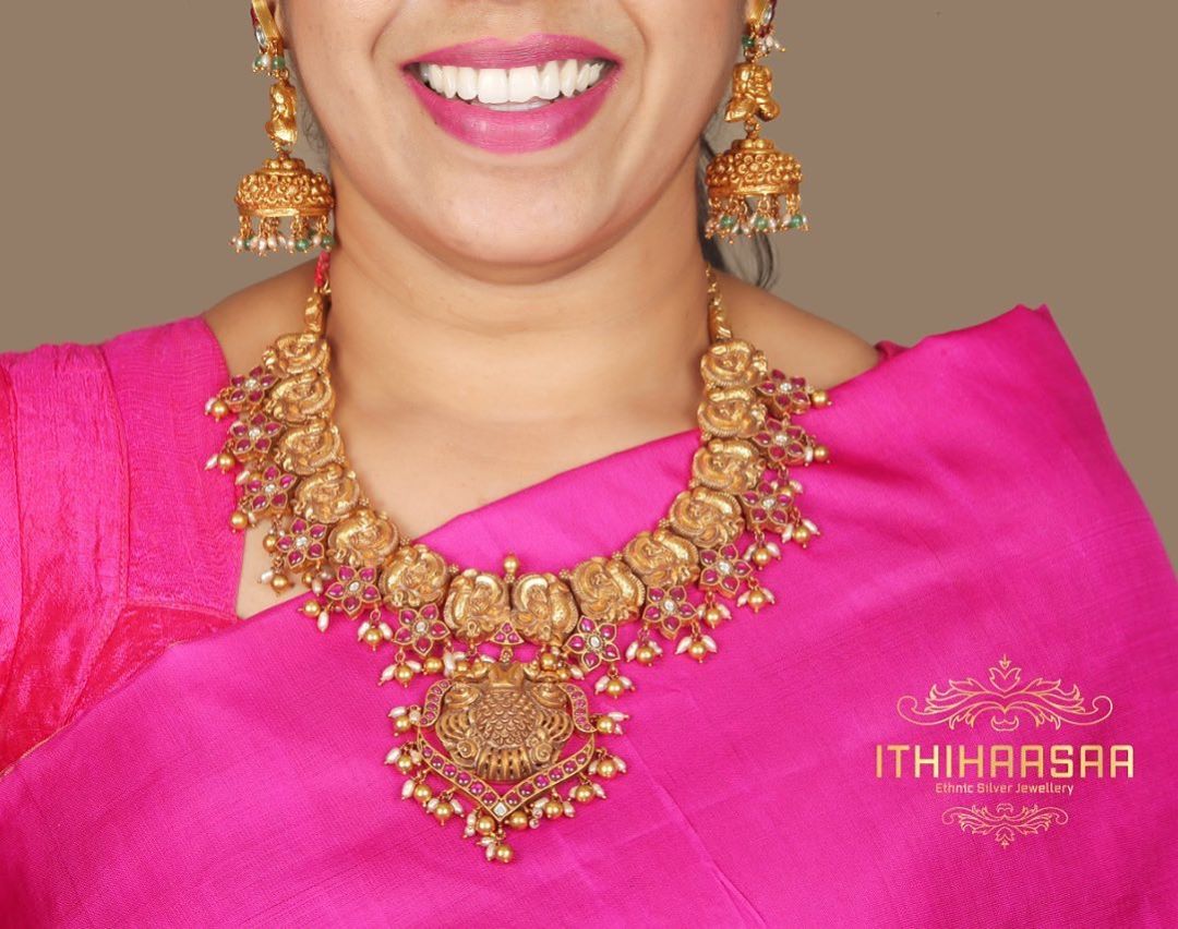 handcrafted-gold-plated-silver-necklace-set