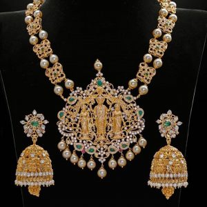 South Indian Bridal Necklace Set - South India Jewels