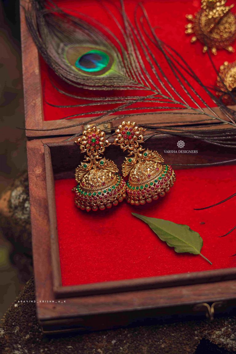 Exclusive-Bridal-Peacock-Design-Jhumka-01-scaled