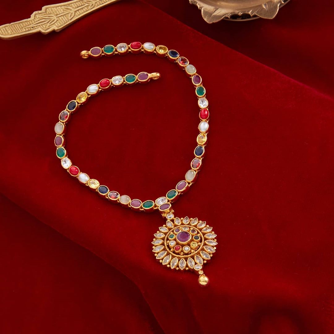 multicolor-silver-necklace
