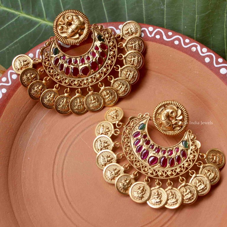 Grand-Peacock-Design-Lakshmi-Coin-Earrings-01-scaled