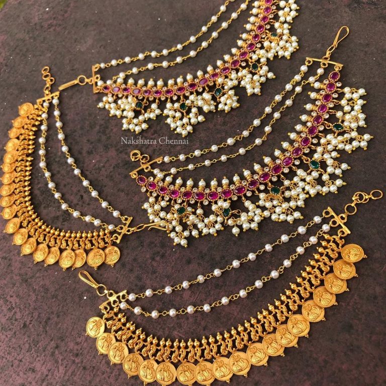 antique-earchains-heavy-jhumkas