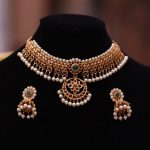 Imitation Pearl Stone Studded Necklace