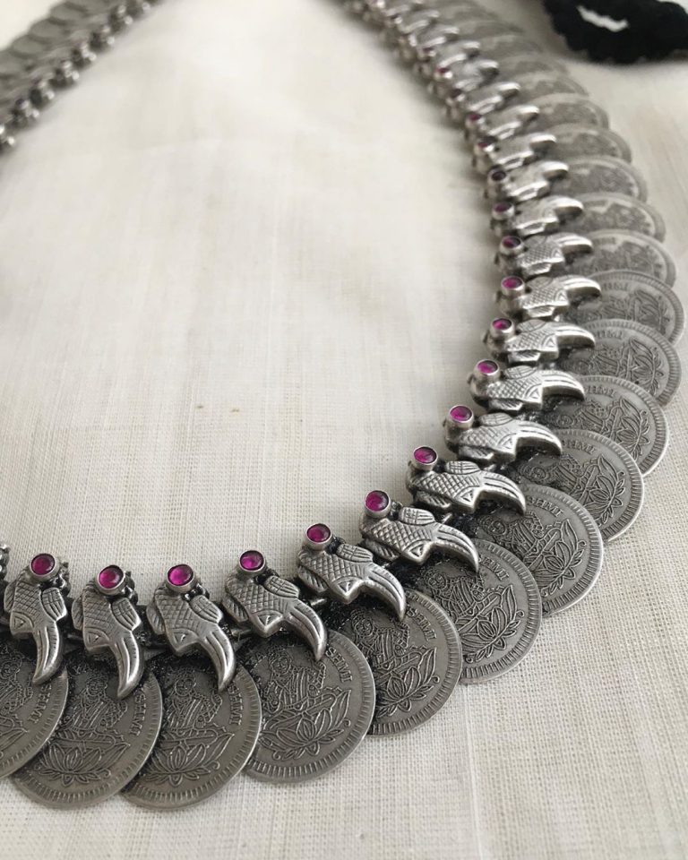 lakshmi-coin-silver-necklace