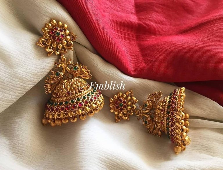 bridal-matte-flower-big-jhumka