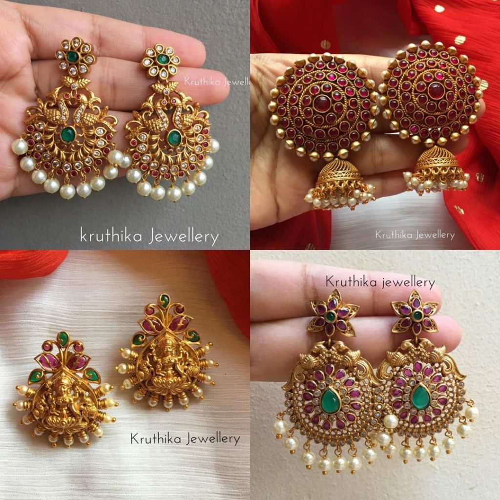 Best Selling Earrings Designs Collection - South India Jewels