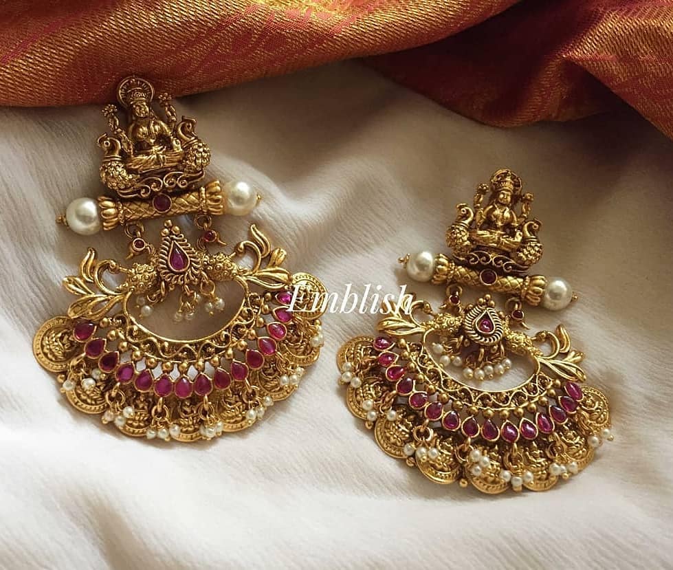 lakshmi-coin-pearl-hangings-earring