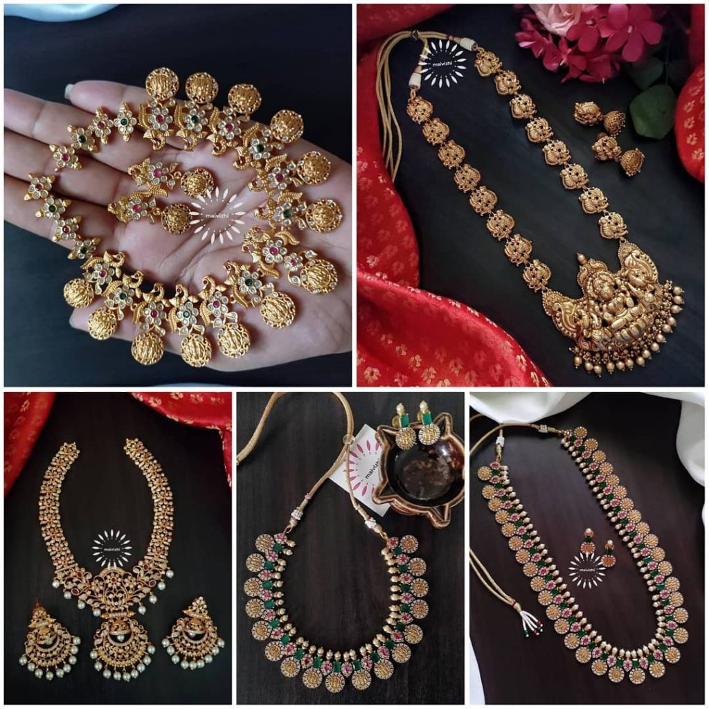 Classic Imitation Necklace Designs - South India Jewels