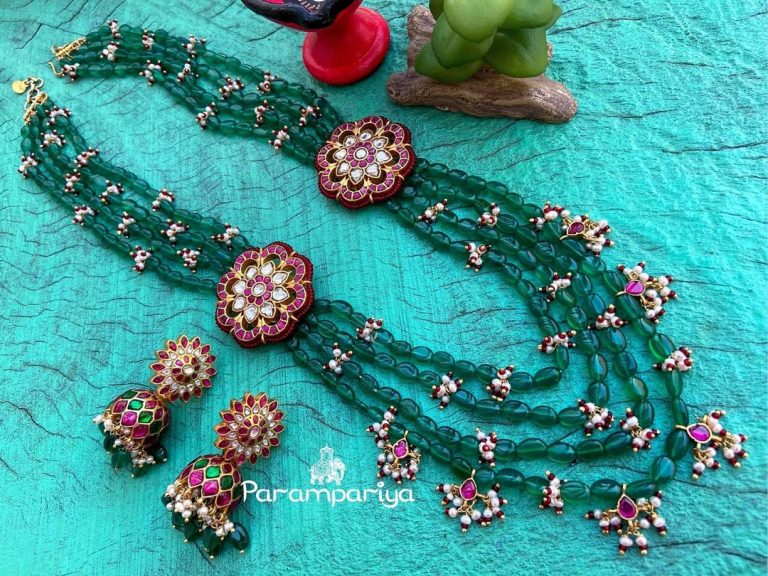 kundan-beads-layered-necklace-set