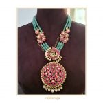 Jade Beads Kundan Necklace