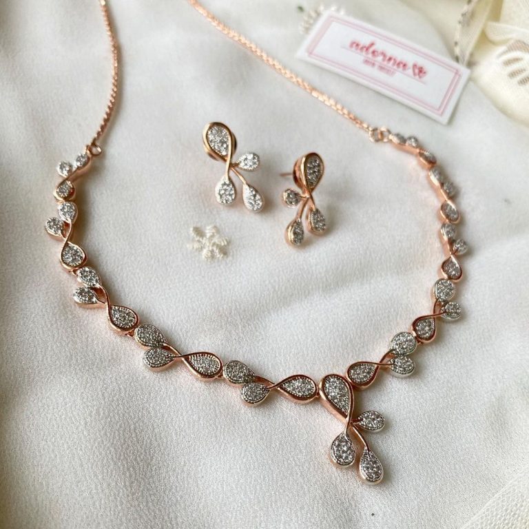 rosegold-loop-necklace-set