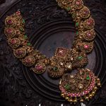 Antique Ruby Emerald Haram by Aabushan Jewellery