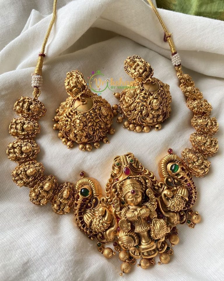 gold-lookalike-nakshi-nagas-choker-necklace