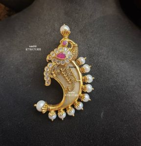 Gold Plated Silver Pearl Jewellery - South India Jewels