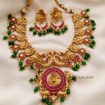 Amazing Peacock Design Necklace By South India Jewels!
