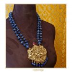 Shiv Parivaar Nakash Pendant With Beads Necklace By Rajatamaya!