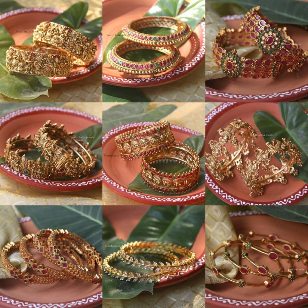 Temple Bangles Collection By The South India Jewels!!