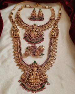 Bridal Temple Design Necklace Sets By The South India Jewels!