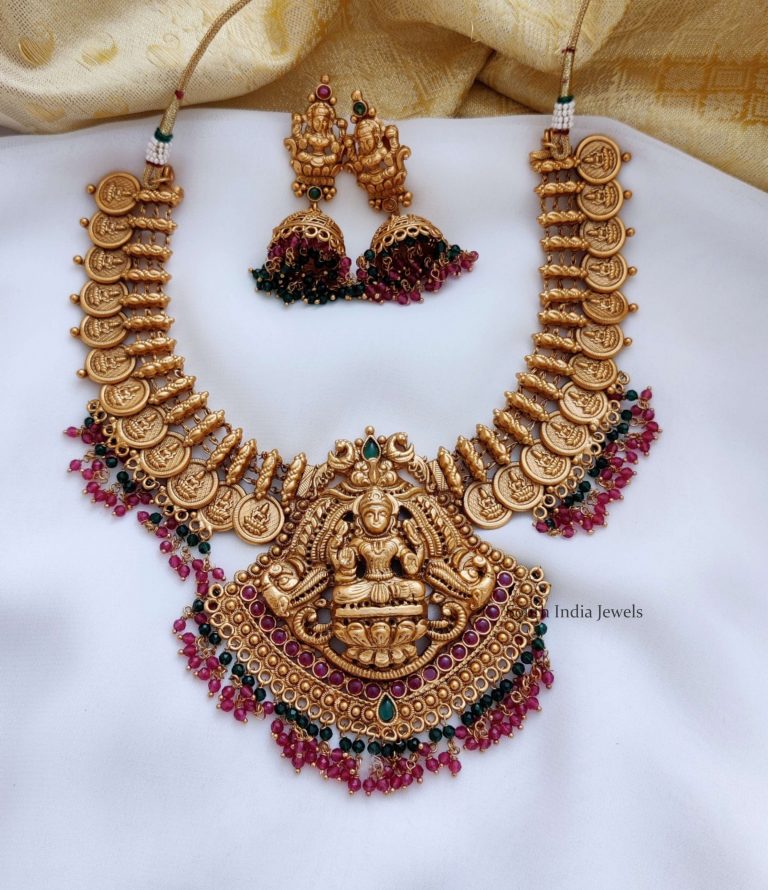 Traditional-Temple-Lakshmi-Design-Necklace