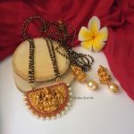 Beautiful Lakshmi Black Beads Chain By South India Jewels!