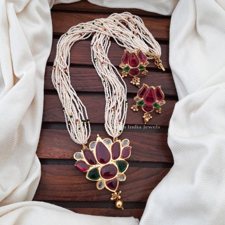 Beautiful-Lotus-Pendant-Beads-Necklace