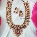 Grand Peacock Design Bridal Haram By South India Jewels!