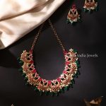 Traditional Green Trims Guttapusalu Choker By South India Jewels!