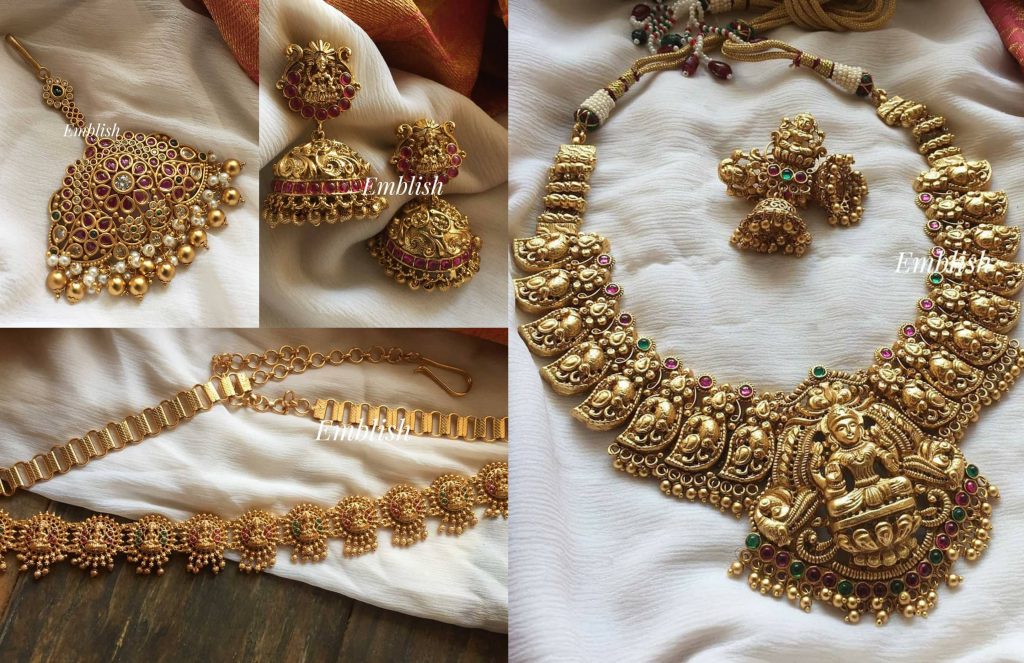 Traditional Temple Design Jewellery By Emblish Coimbatore!