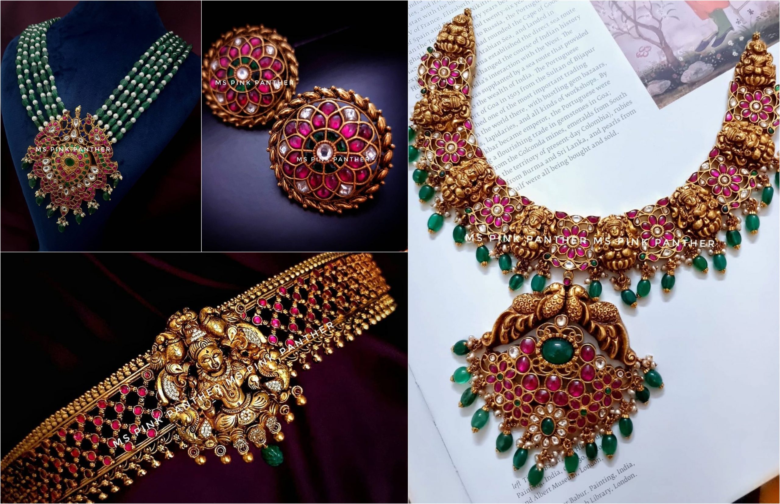 Heavy Traditional Jewellery Styling By Ms Pink Panther!!