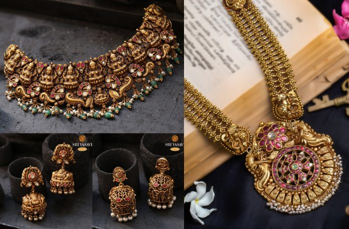 Nakshi Temple Jewellery Collection By The Sri Vasavi Thanga Maaligai