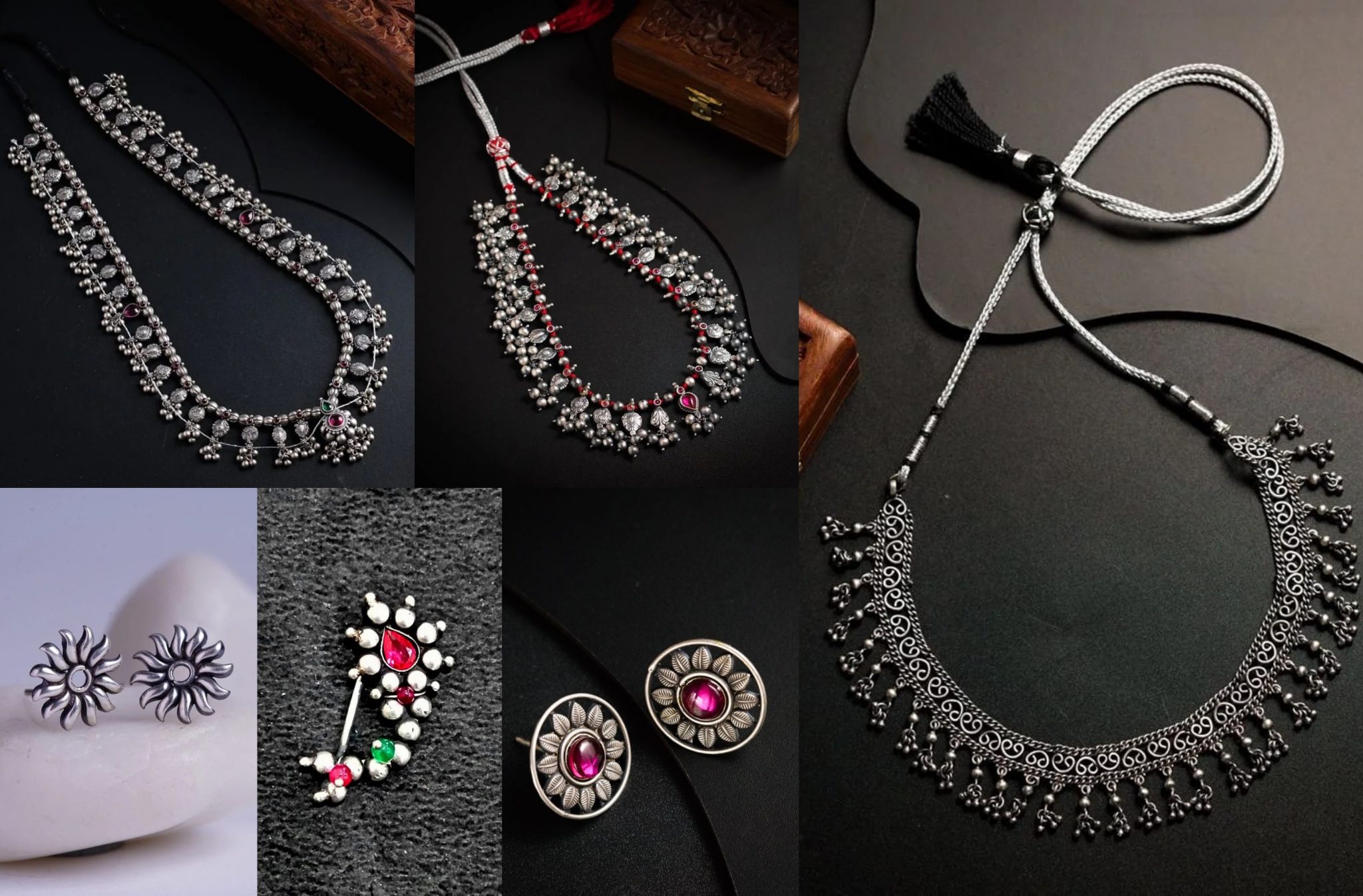 Stunning Silver Jewellery Collection From The House Of Aadyaa!