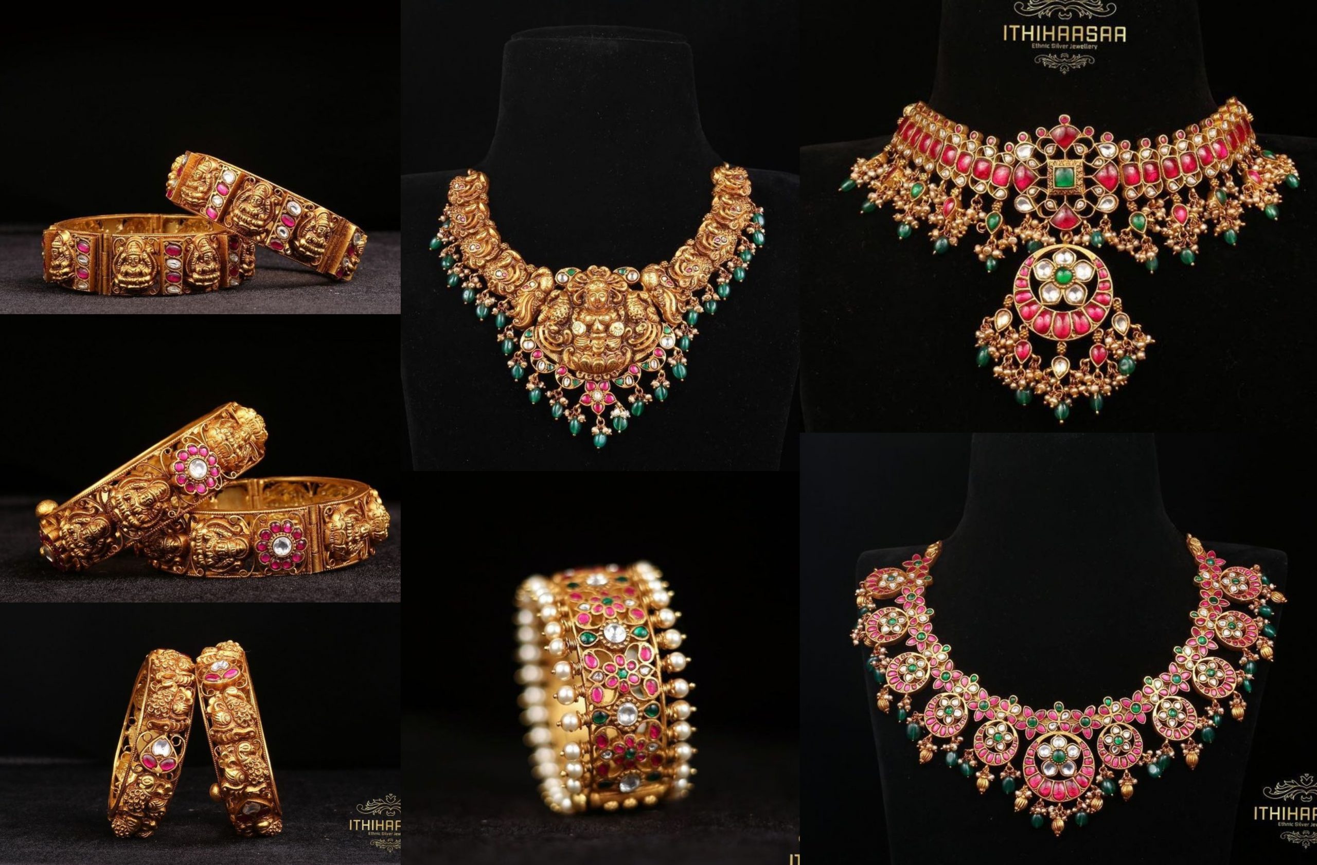 Rich Traditional Kemp Jewellery Designs by Ithihaasaa!!