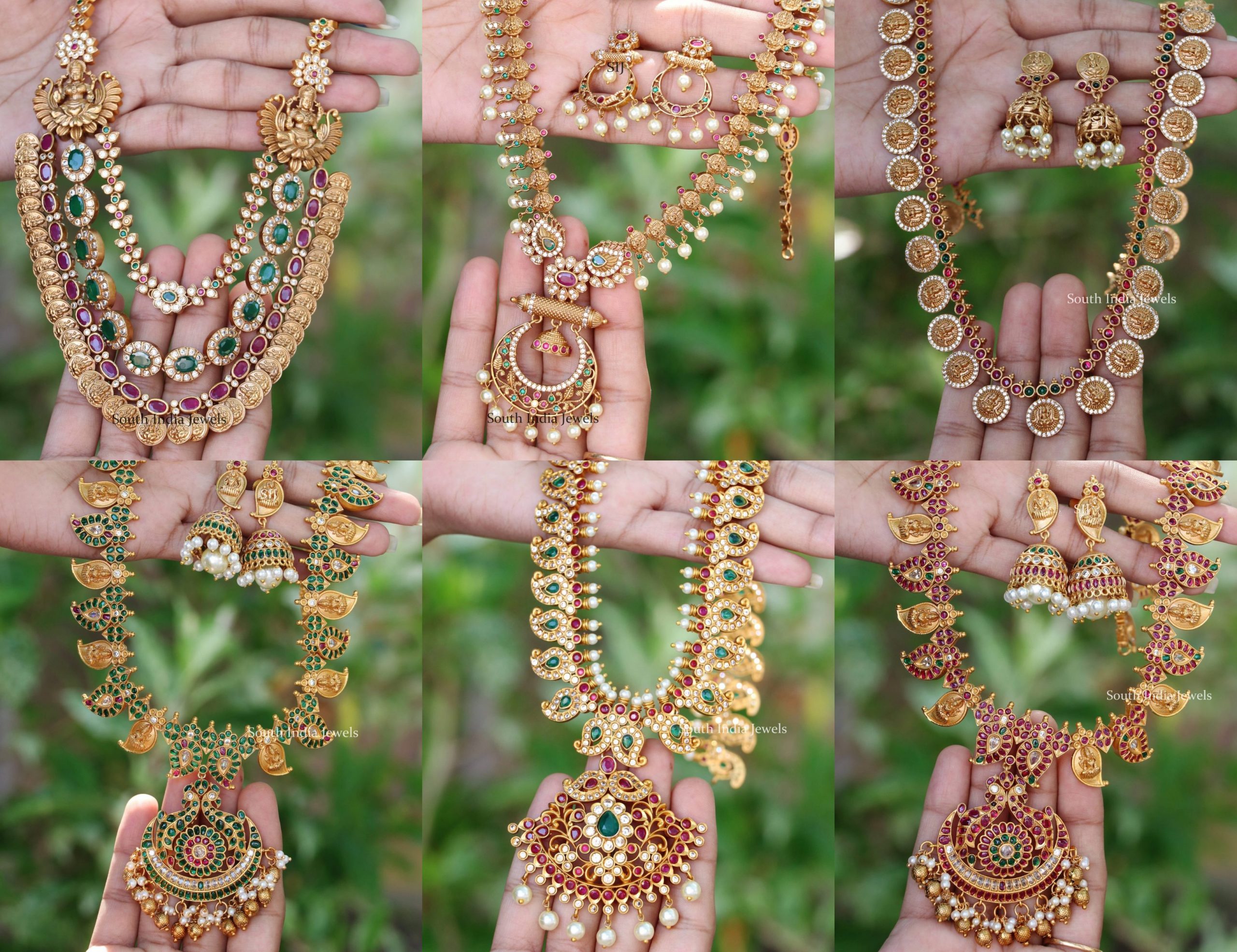 Traditional Necklace Jewellery Collection By South India Jewels