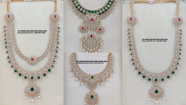 Diamond Necklace By Sri Mahalaxmi Gems and Jewellers