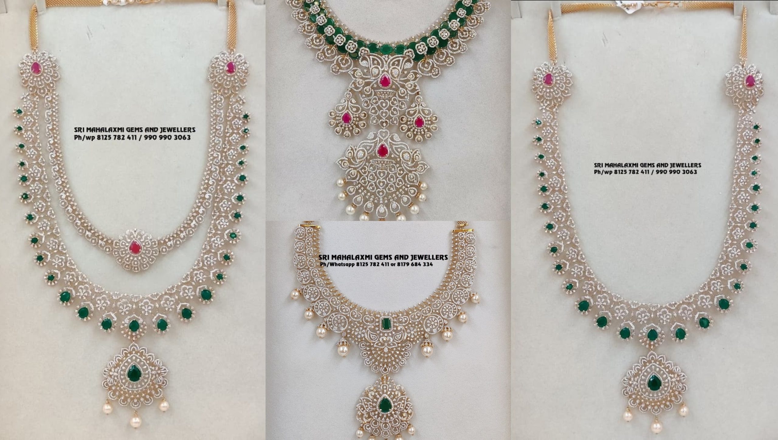 Diamond Necklace By Sri Mahalaxmi Gems and Jewellers
