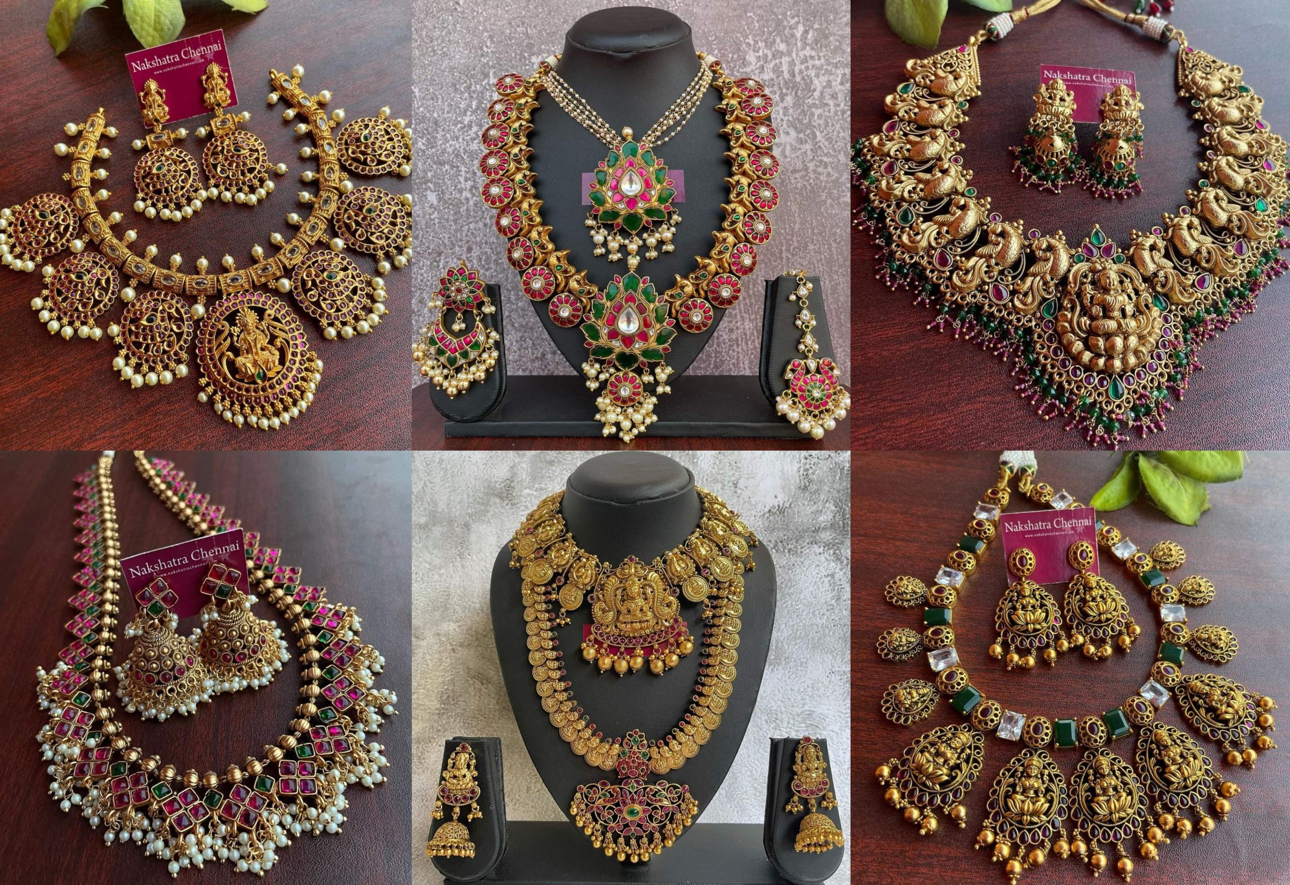 High Quality Antique Necklace From Nakshatra Chennai