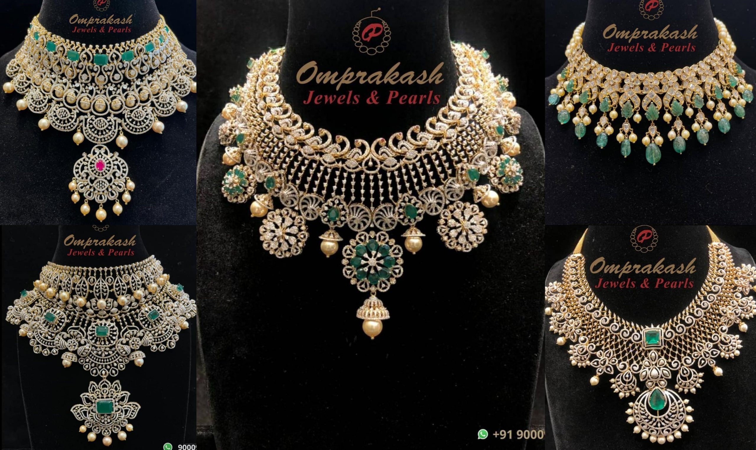Stunning Diamond Necklaces From Omprakash Jewels